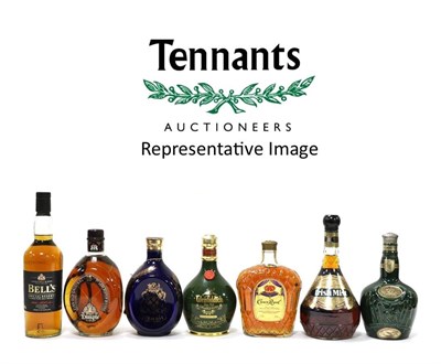 Lot 2281 - A Mixed Parcel Comprising: Crown Royal; Glenfiddich Spode Flagon; Chivas Regal Royal Salute;...