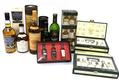 Lot 2284 - A Mixed Parcel Including: Glenmorangie; Royal Lochnagar; Assorted Miniature Sets etc (qty)