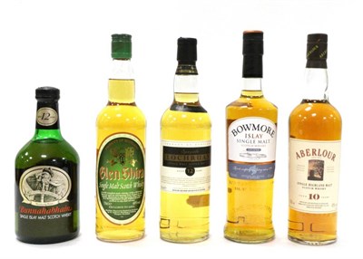 Lot 2291 - A Mixed Parcel of Whisky Including: Bunnahadhain; Bowmore Legend; Loch Ruan; Glen Shira;...