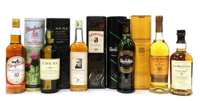 Lot 2292 - A Mixed Parcel of Whisky Including: Glen Fiddich; Balblair; Glen Kinchie; Ben Bracken;...