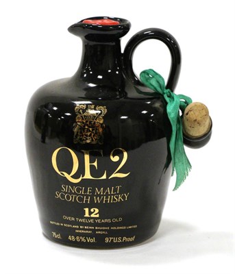 Lot 2302 - Auchentoshan QE2 Ceramic Decanter 12 Year Old, 75cl, 48.6% U: with stopper, no carton