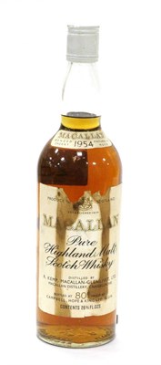 Lot 2331 - Macallan Bonded 1954, 26 2/3fl ozs, 80 proof U: into neck, soiled and torn label