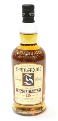 Lot 2345 - Springbank 10 Year Old Old Style Label, 70cl, 46%