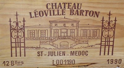 Lot 2033 - Chateau Leoville Barton 1990, St Julien, owc (twelve bottles) U: removed from The Wine Society...