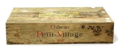 Lot 2050 - Chateau Petit Village 2012, Pomerol (x6) (six bottles) U: soiled labels