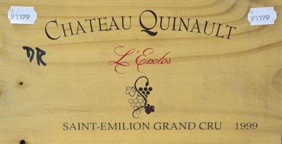 Lot 2061 - Chateau Quinault L'Enclos 1999, St Emilion Grand Cru, owc (twelve bottles)