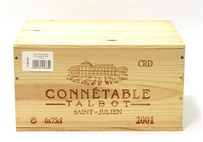 Lot 2064 - Chateau Talbot 'Connetable Talbot' 2001, St Julien (x6) (six bottles)