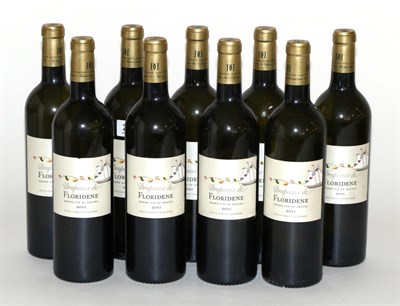 Lot 2067 - Denis Dubourdieu Drapeaux de Floridene Blanc 2011, Graves (x10) (ten bottles)