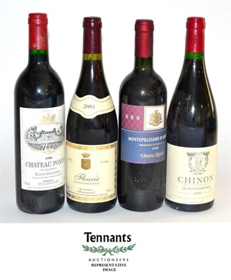 Lot 2074 - A Mixed Parcel Including: Chateau Pomys 1996, Domaine Charles Joguet Chinon Les Petites Roches...