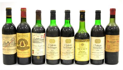 Lot 2081 - A Mixed Parcel of Claret Comprising: Chateau Meyney 1975, Chateau Cantemerle 1976, Chateau...