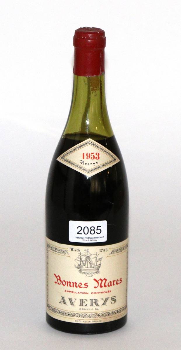 Lot 2085 - Averys Bonnes-Mares Grand Cru 1953  Subject to VAT