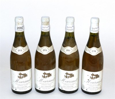 Lot 2092 - Denis Boussey Meursault Vielles Vignes 1994 (x4) (four bottles)