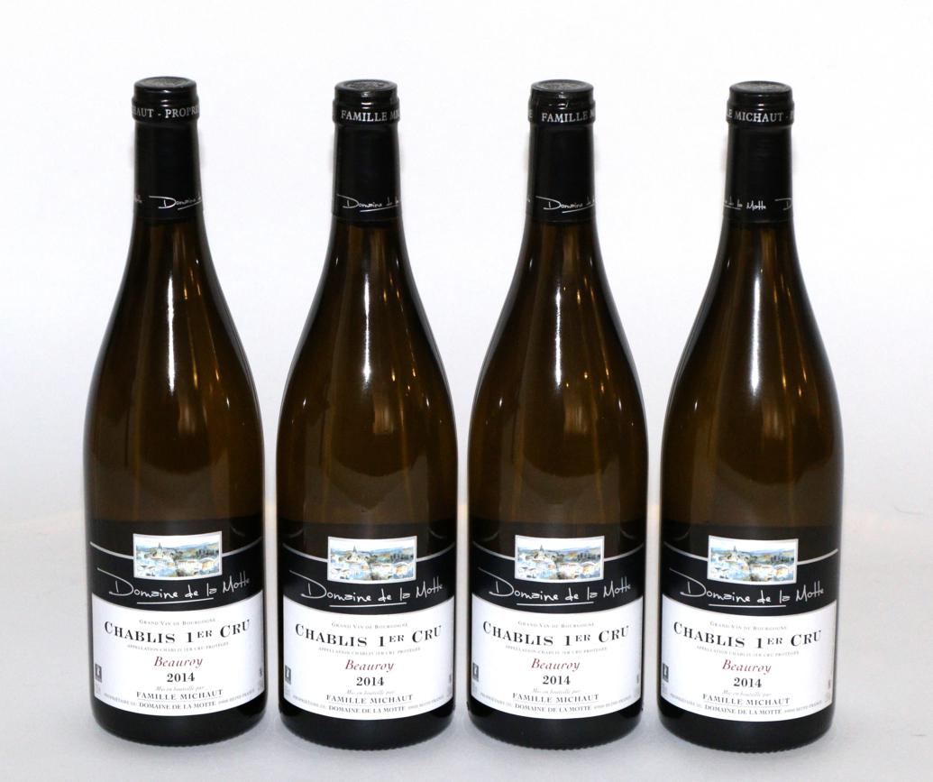 Lot 2106 - Domaine de La Motte Chablis 1er Cru Beauroy 2014 (x4) (four bottles)