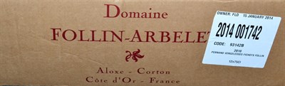 Lot 2108 - Domaine Follin-Arbelet Les Fichots 2010, Pernand-Vergelesses Premier Cru (x12) (twelve bottles)...