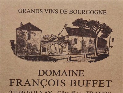 Lot 2114 - Domaine Francois Buffet Champans 2013, Volnay Premier Cru (x6) (six bottles)  Subject to VAT