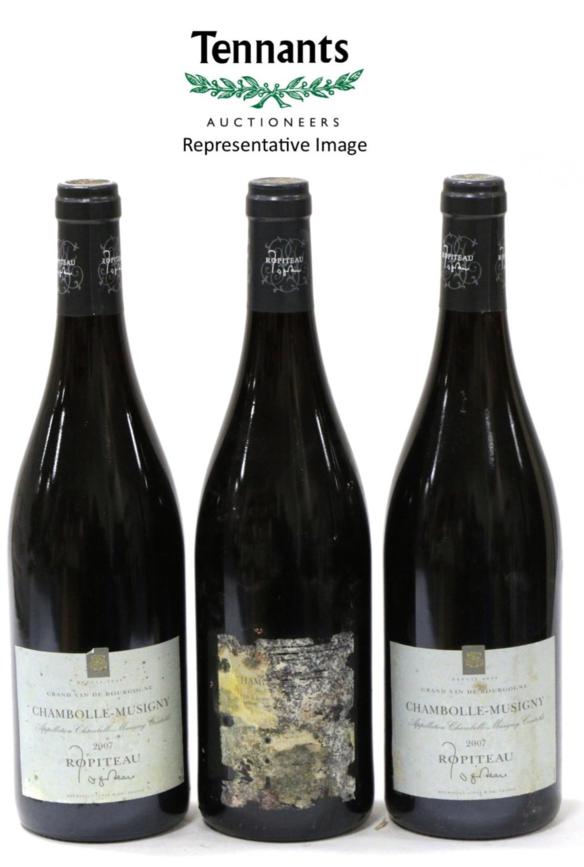 Lot 2165 - Ropiteau Freres Chambolle-Musigny 2007 (x6) (six bottles) U: some soiled labels