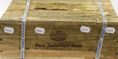 Lot 2188 - Paul Jaboulet Aine Domaine de Thalabert Crozes-Hermitage 2012, half case, owc (six bottles)