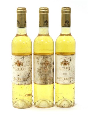 Lot 2200 - Maison Sichel Sauternes 2010, 500ml (x8) (eight bottles) U: soiled labels