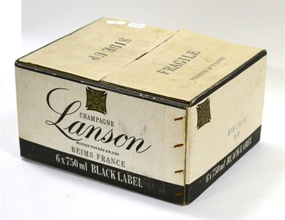 Lot 2215 - Lanson Black Label NV, half case, oc (six bottles)