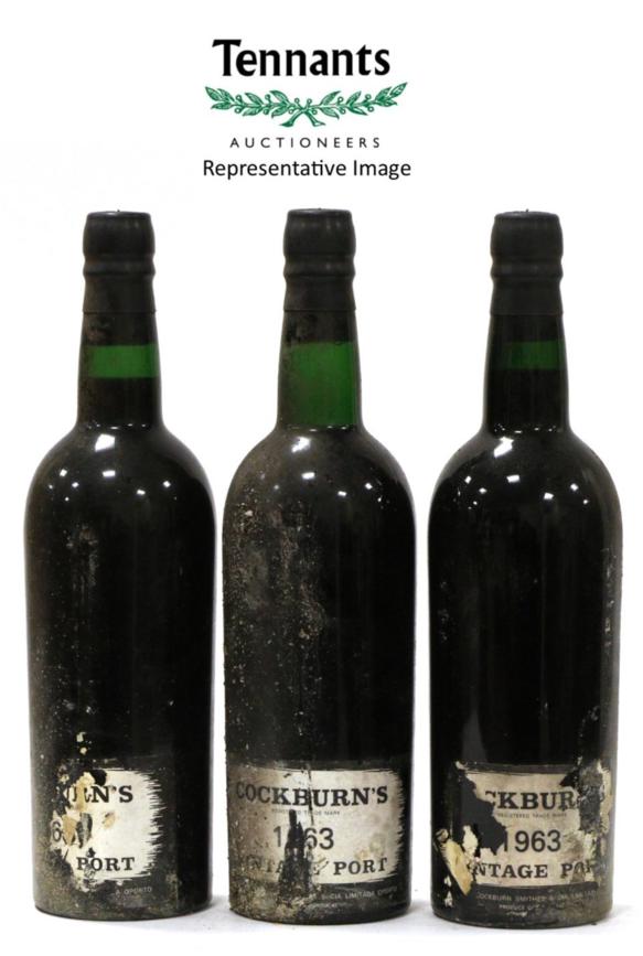 Lot 2226 Cockburn 1963, vintage port (x8) (eight