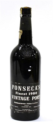 Lot 2232 - Fonseca 1980, vintage port  U: upper shoulder, capsule damaged