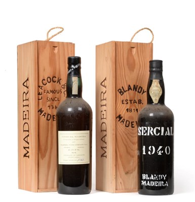 Lot 2234 - Leacock's Sercial Madeira Vintage 1950; Blandy's Sercial Madeira Vintage 1940, both in...