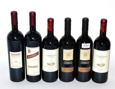 Lot 2261 - Avvoltore, Morisfarms, Maremma 2000 (x2); Le Serre Nuove dell'Ornellaia, Bolgheri 2004 (x2); Poggio