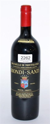 Lot 2262 - Biondi Santi Tenuta Greppo Annata 2006, Brunello di Montalcino