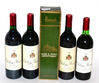 Lot 2277 - Chateau Musar 'Gaston Hochar' 1980, 1983, 1986, 1987 (x2) (five bottles)