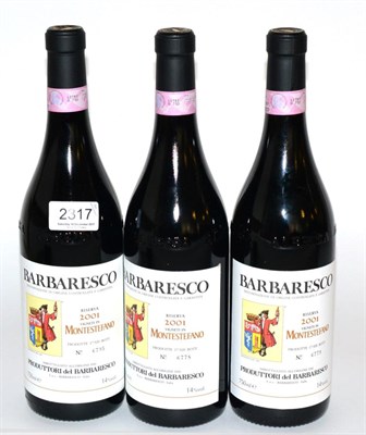 Lot 2317 - Produttori del Barbaresco Montestefano 2001 (x3) (three bottles)