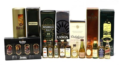 Lot 2362 - A Mixed Parcel Including: Dalwhinnie 15 Year Old; Tamdhu; Bells; Langs Supreme; Bushmills 10...