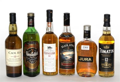 Lot 2368 - A Mixed Parcel of Whisky Including: Clymelish; Jura; Glenfiddich; Caol Ila; Tomatin; Blair...