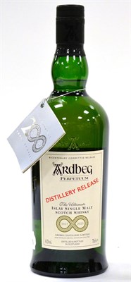 Lot 2376 - Ardbeg Perpetuum Distillery Release, 70cl, 49.2%, with swing tag U: signed bottle