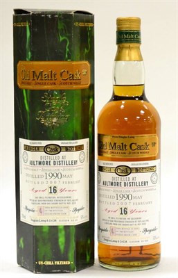 Lot 2377 - Aultmore 16 Year Old 1990 Old Malt Cask,  sherry butt 3333, one of 742 bottles, 700ml, 50%, in...