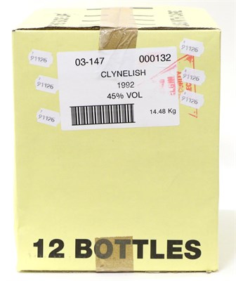 Lot 2390 - Clynelish 1992, bottled for Tanners Wines, 70cl, 45% (x6) (six bottles)