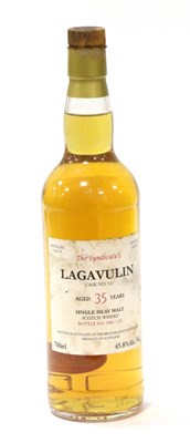 Lot 2407 - Lagavulin 35 Year Old The Syndicate Bottling,  cask 111, distilled 11/01/1979, bottled...