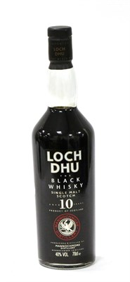 Lot 2413 - Loch Dhu 10 Year Old The Black Whisky, produced and distilled by Mannochmore Distillery, 70cl, 40%