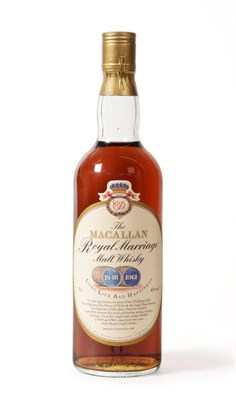 Lot 2417 - Macallan Royal Marriage 1948 & 1961, a special vatting to celebrate the wedding of HRH Prince...