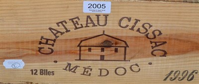Lot 2005 - Chateau Cissac 1996, Haut-Medoc, owc (twelve bottles)