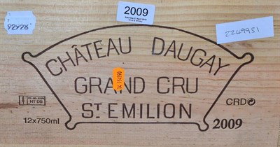 Lot 2009 - Chateau Daugay 2009, St Emilion (x12) (twelve bottles)