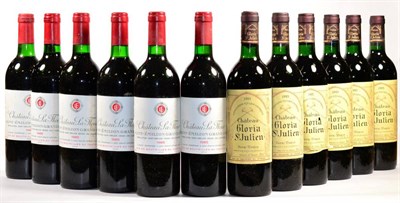 Lot 2017 - Chateau La Fleur, St Emilion Grand Cru (x6); Chateau Gloria 1985, St Julien (twelve bottles)