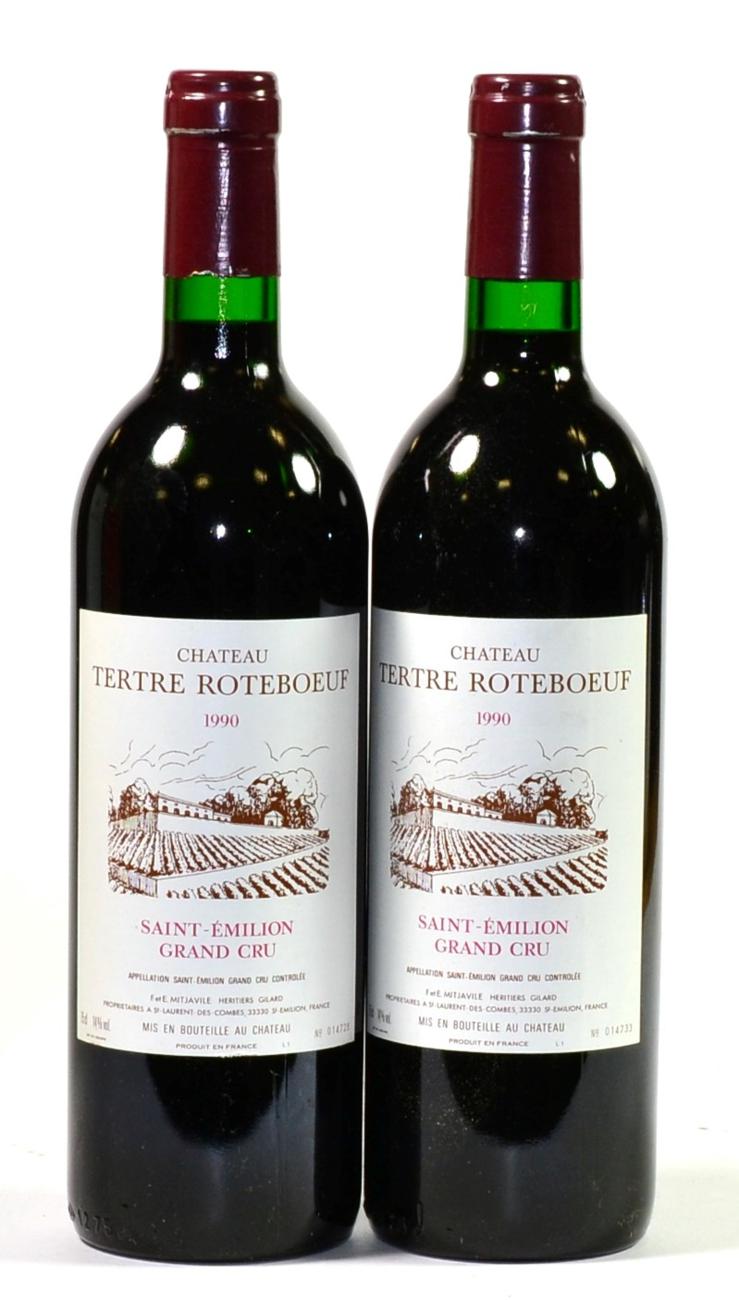Lot 2062 - Chateau Tertre Roteboeuf 1990, St Emilion (x2) (two bottles)