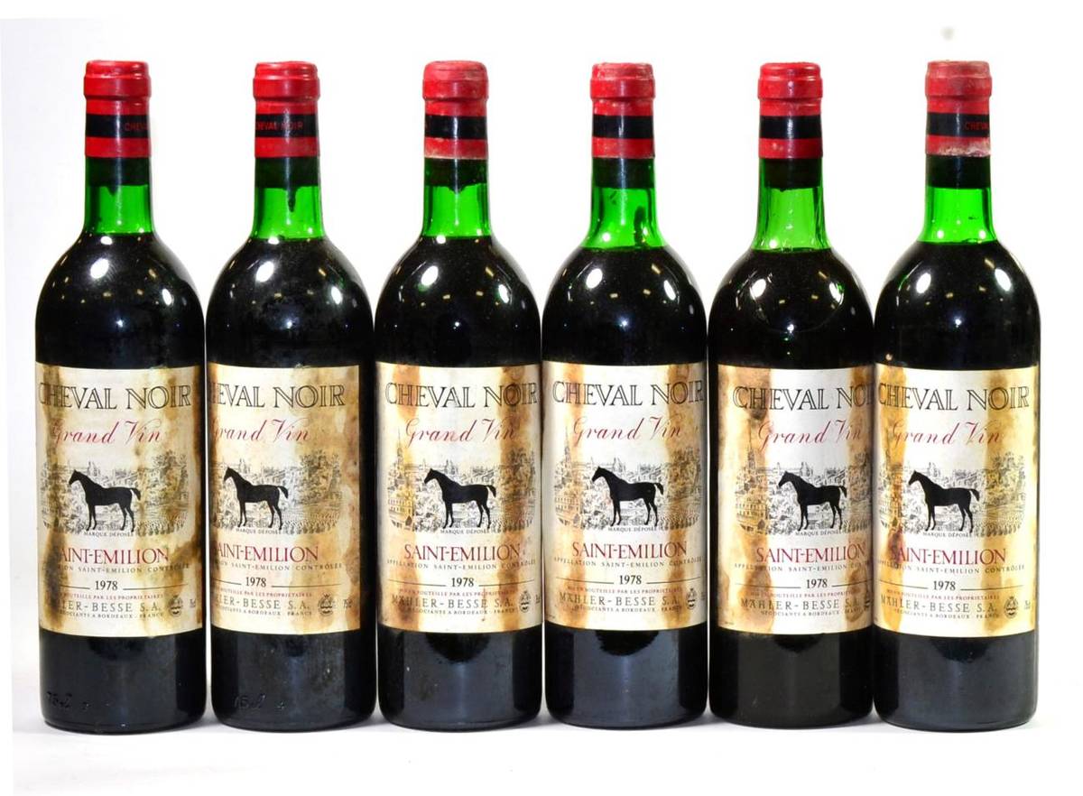 Lot 2063 - Cheval Noir 1978 (x6) (six bottles)