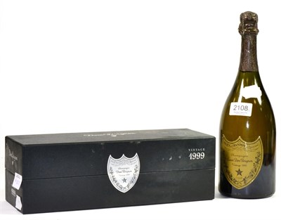 Lot 2108 - Dom Perignon 1990; 1990, vintage champagne (two bottles) U: 1999 in oc, 1990 with soiled label