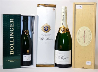 Lot 2115 - Pierre Gimonnet 'Millesime de Collection' 2000, vintage champagne, magnum, oc; Bollinger La...