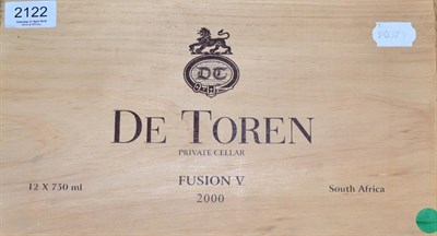 Lot 2122 - De Toren Fusion V 2000, Stellenbosch, owc (twelve bottles)