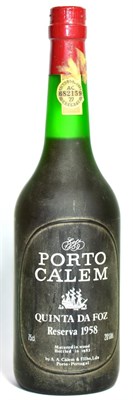 Lot 2135 - Calem 'Quinta Da Foz' 1958, vintage port U: into neck