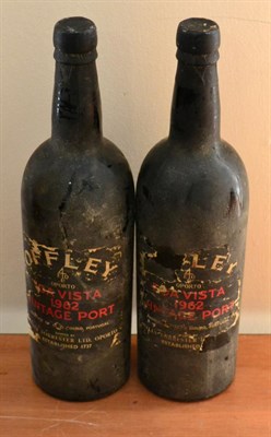 Lot 2139 - Offley Boa Vista 1962, vintage port (x2) (two bottles) U: very tatty label, upper shoulder