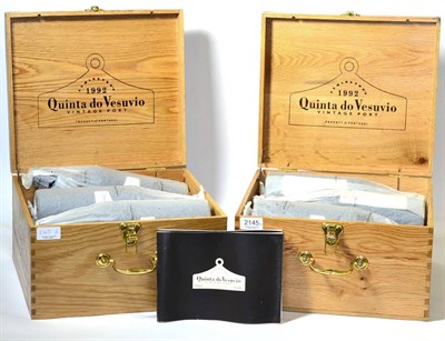Lot 2145 - Quinta do Vesuvio 1992, vintage port, half case (x2) (twelve bottles)