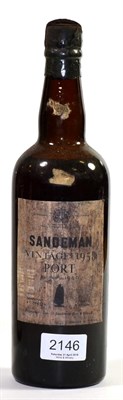 Lot 2146 - Sandeman 1958, vintage port